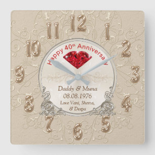 HORLOGE Cadeau du quarantième anniversaire du Mari