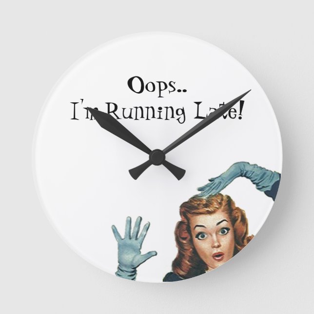Horloge cadeau Retourner la prise en compte Late O (Recto)