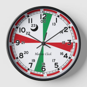 Horloge Cadran marin représentant la marée haute et basse
