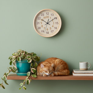 Horloge Cadre en bois naturel décoratif Toutes Heures Terr