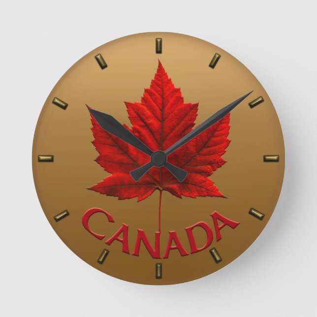 Horloge Canada Personnaliser sur les horloges mura (Recto)