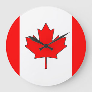 Horloge canadienne de drapeau