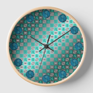 Horloge Cancer & Chien d'Eau