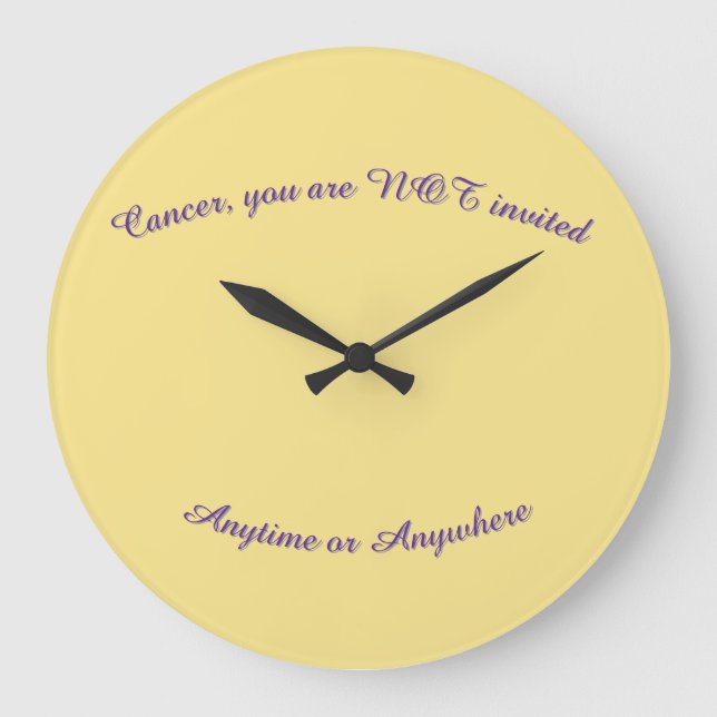 Horloge cancer non invité  (Recto)