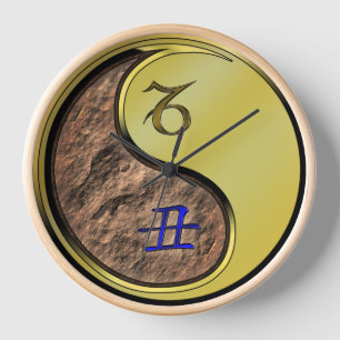 Horloge Capricorne & Bœuf de métal