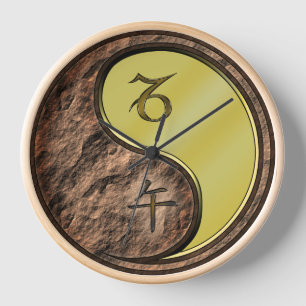 Horloge Capricorne & Cheval de Métal