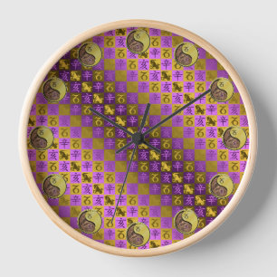 Horloge Capricorne & Sanglier de Métal