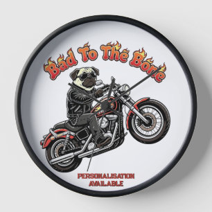 Horloge Car Pug Biker Sale Attitude