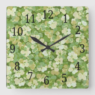 Horloge Carré du jardin vert