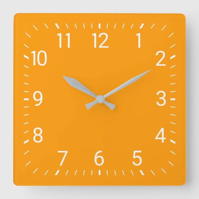 Horloge Carré orange (Recto)