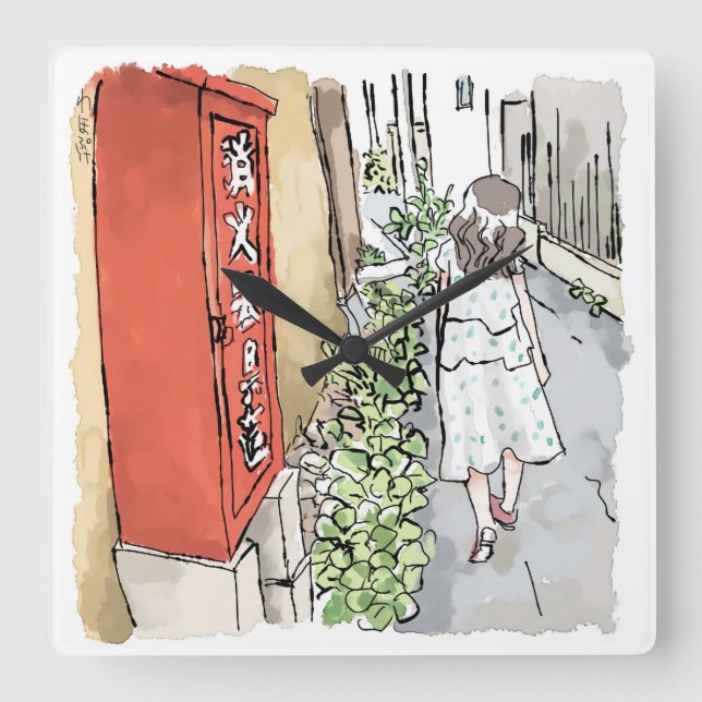 HORLOGE CARRÉE さ れ や む じ (Recto)