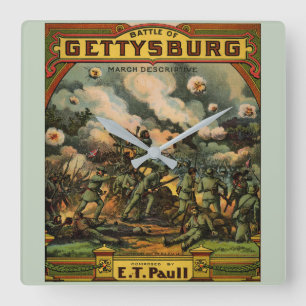 Horloge Carrée 1917 La bataille de Gettysburg, album de musique