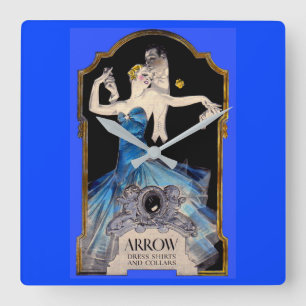 Horloge Carrée 1920 s Leyrecouver Arrow n° 1