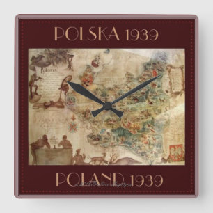 HORLOGE CARRÉE 1939 MAP OF POLAND