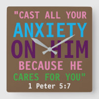 1 Pierre 5:7 Verset de la Bible colorée Imprimer c