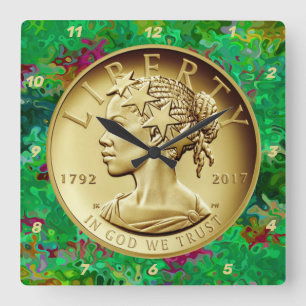 Horloge Carrée 2017 American Liberty Gold Coin