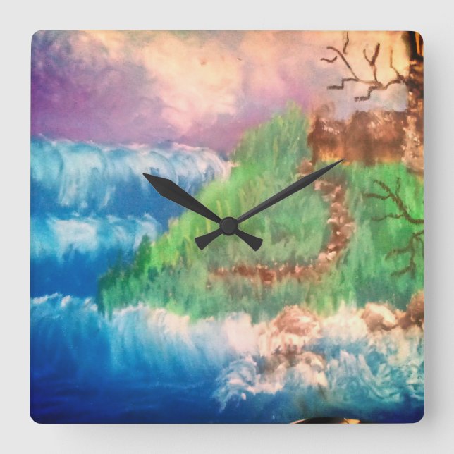 Horloge Carrée About to get washed away (Recto)