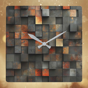 Horloge Carrée Abstrait