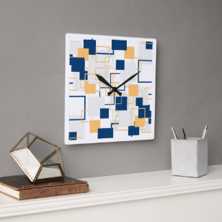 Horloge Carrée Abstrait