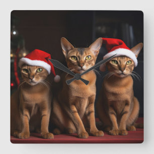 Horloge Carrée Abyssinian près de la cheminée Noël
