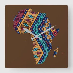 Horloge Carrée Afrique