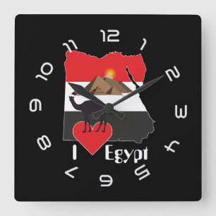 Horloge Carrée Ägypten - Égypte Uhr