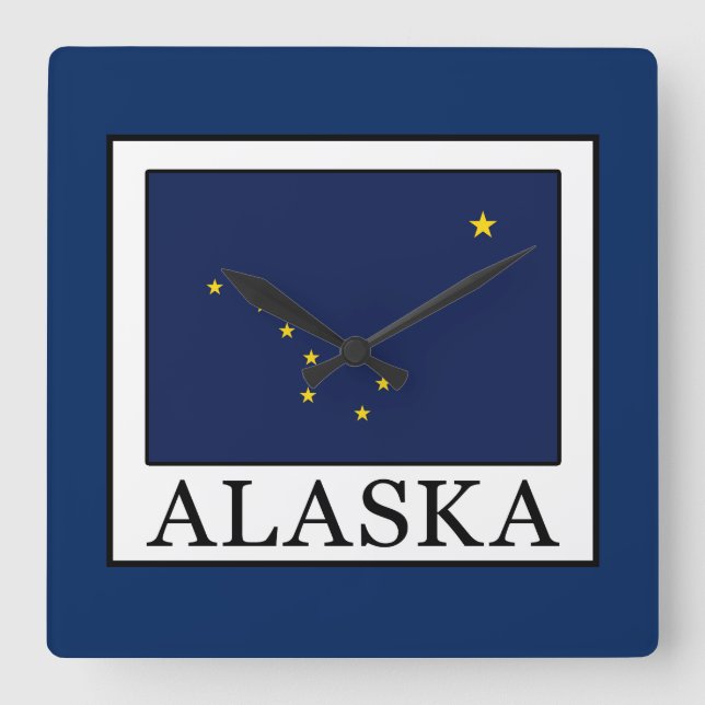 Horloge Carrée Alaska (Recto)