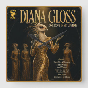 Horloge Carrée Album Diana Gloss : une parodie