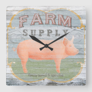 Horloge Carrée Alimentation agricole