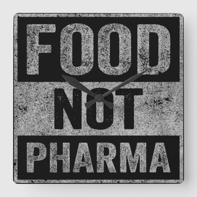 Horloge Carrée Alimentation non pharmaceutique Alimentation biolo (Recto)