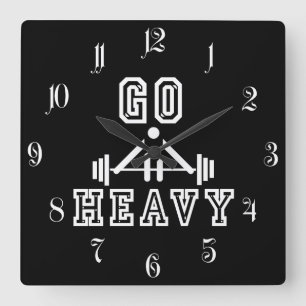 Horloge Carrée Aller lourd