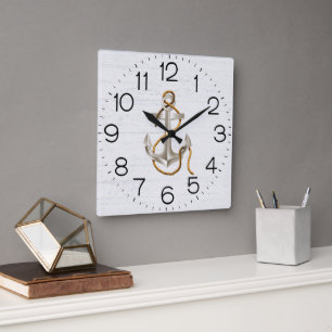 Horloge Carrée Anchor Le Clock