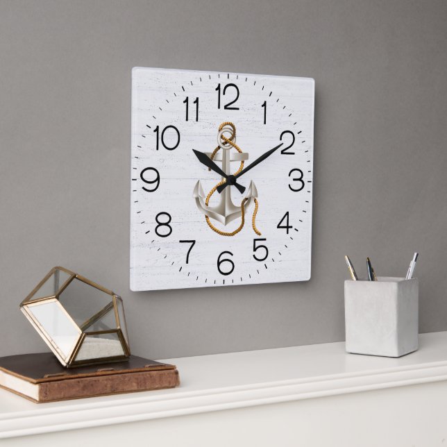 Horloge Carrée Anchor Le Clock (Bureau)
