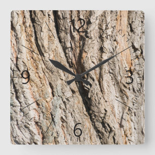 Horloge Carrée Ancien motif de coffre