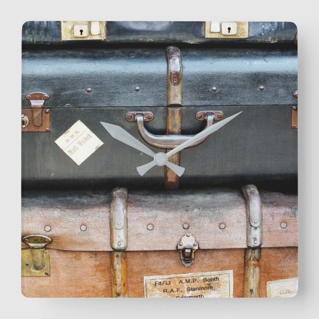 HORLOGE CARRÉE ANCIENNE ANGLETERRE (Recto)