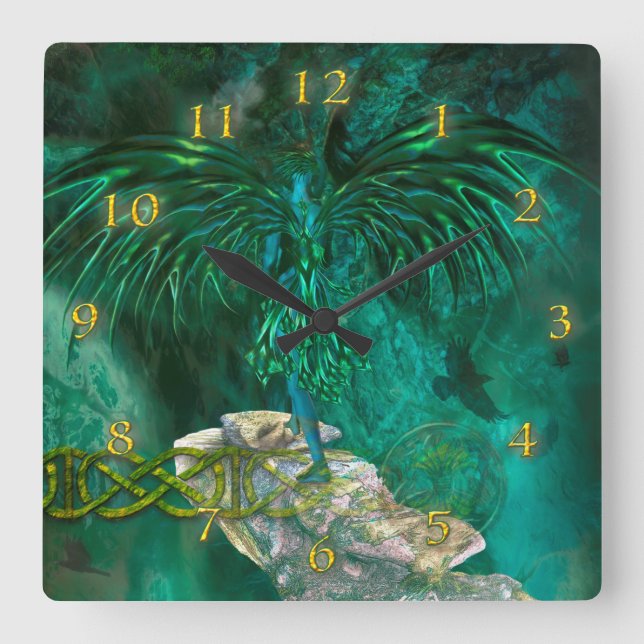 Horloge Carrée Angel Walker "REALM OF NEFERFANAWA" (Recto)