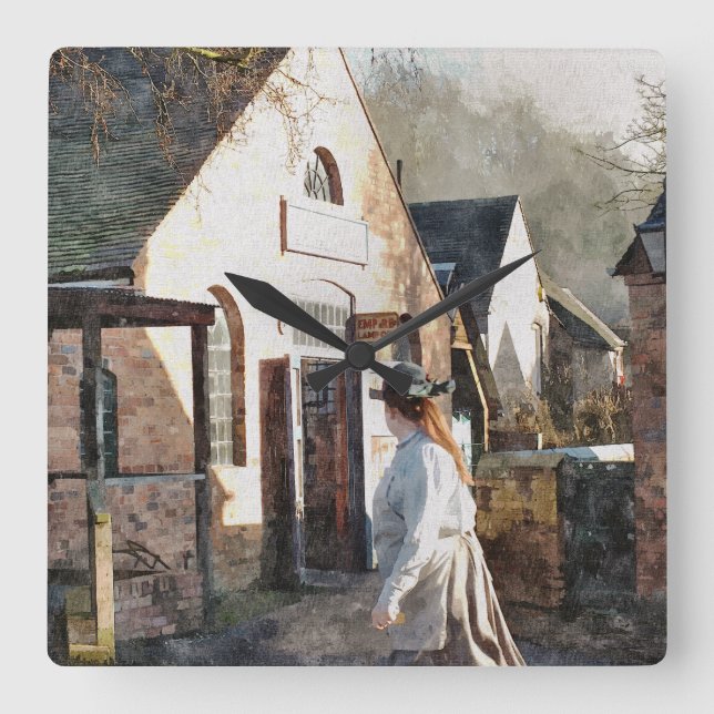 HORLOGE CARRÉE ANGLETERRE VICTORIENNE (Recto)