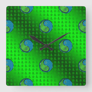 Horloge Carrée Année de la Chèvre d'Eau