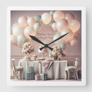 HORLOGE CARRÉE ANNIVERSAIRE