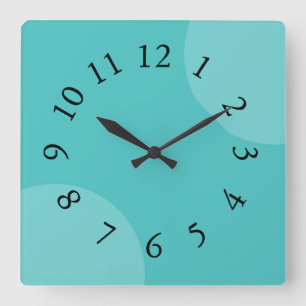 Horloge Carrée Aqua Dazzle Mod-Horloges