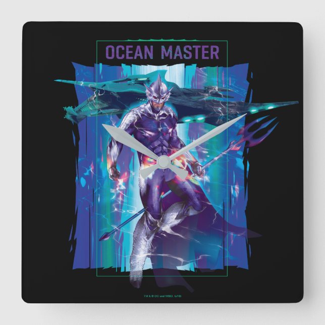Horloge Carrée Aquaman | Ocean Master King Orm Refractionné Graph (Recto)