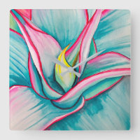 Aquarelle d'agave succulent art