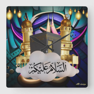 Horloge Carrée arabe