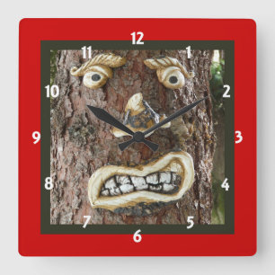 Horloge Carrée Arborescence faciale