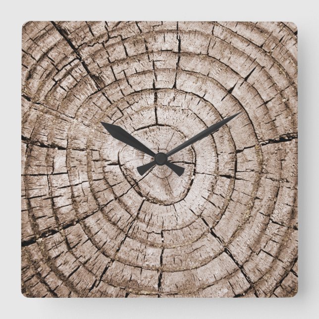 Horloge Carrée Arbre 2 (Recto)