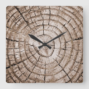 Horloge Carrée Arbre 2
