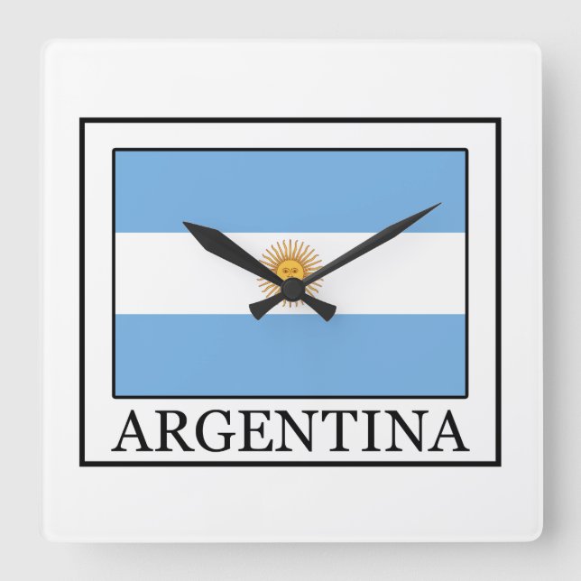 Horloge Carrée Argentine (Recto)