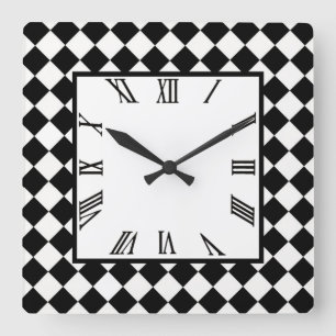 Horloge Carrée Arlequin