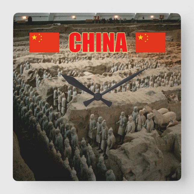Horloge Carrée Armée de terre de CHINE (Recto)