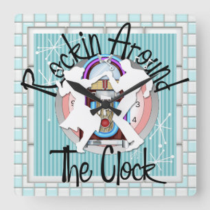 Horloge Carrée Arroser autour de l'horloge murale - SRF